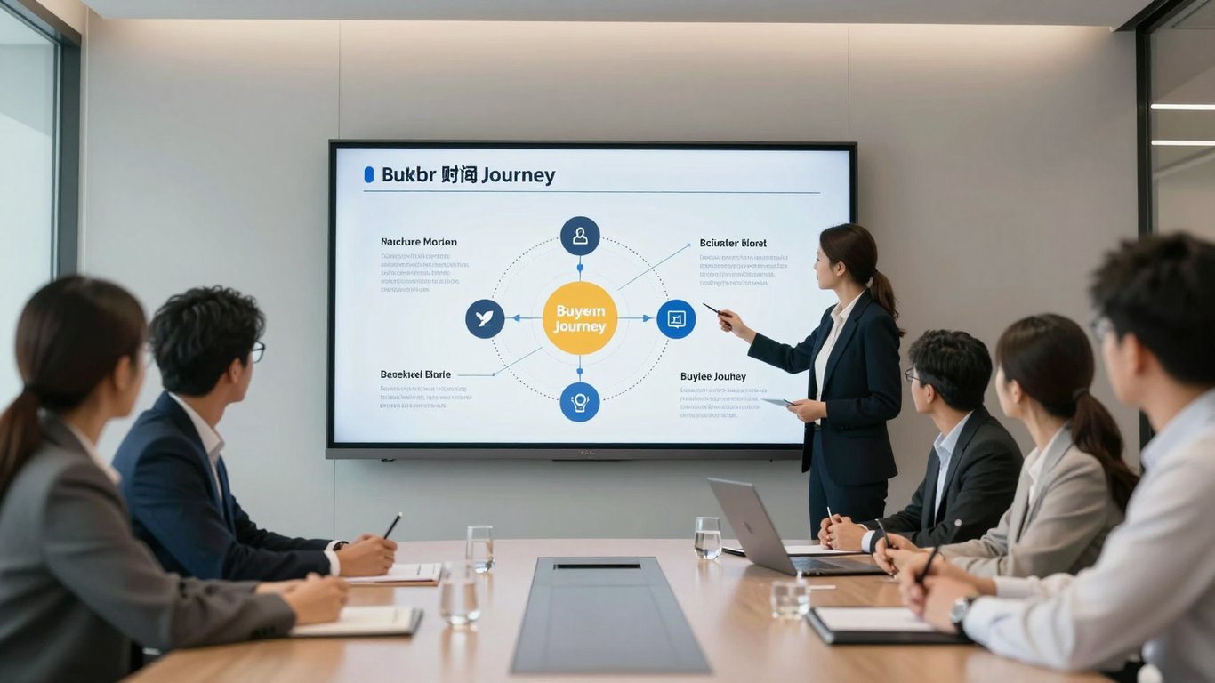 Satın alma komitesi yolculuğunu analiz eden pazarlama ekibi