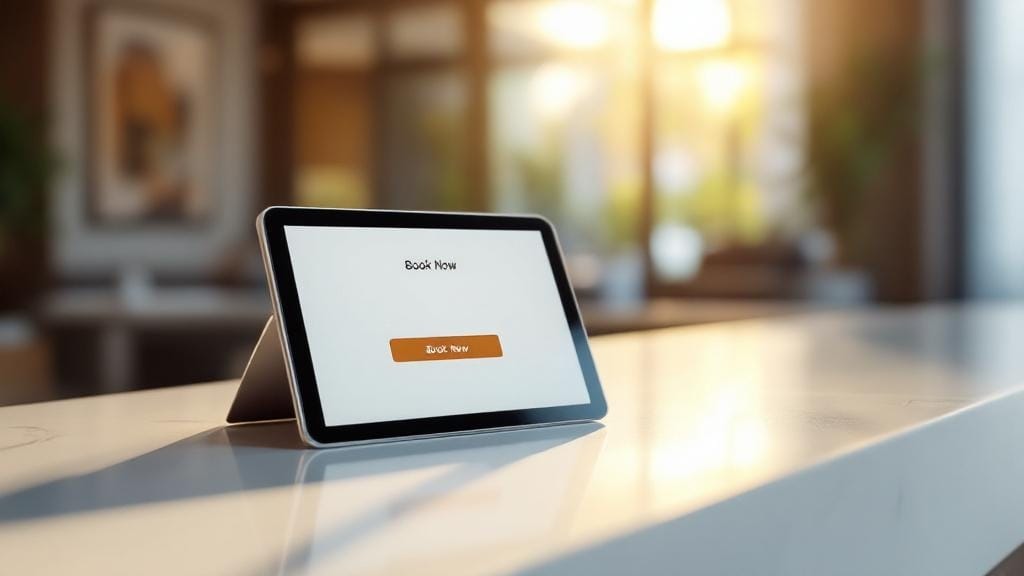 Otel web sitesinde doğrudan rezervasyon yaptıran misafir ve yönetici.