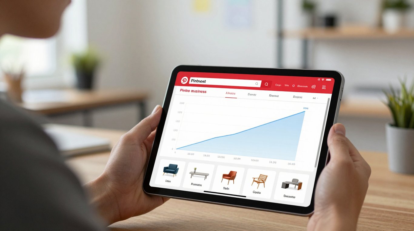 Dijital pazarlama uzmanı Pinterest reklam panelini analiz ediyor