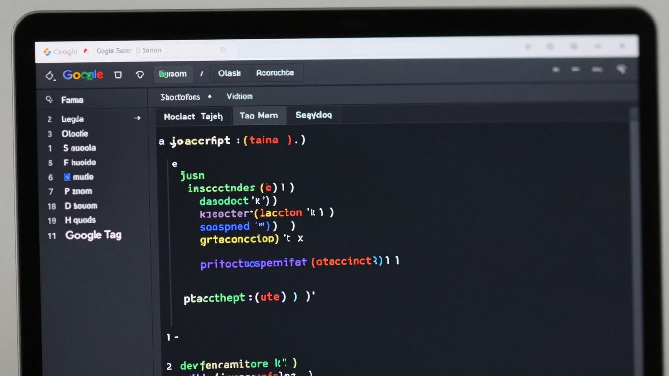 Google Tag Manager arayüzünde temiz bir JavaScript kod bloğu