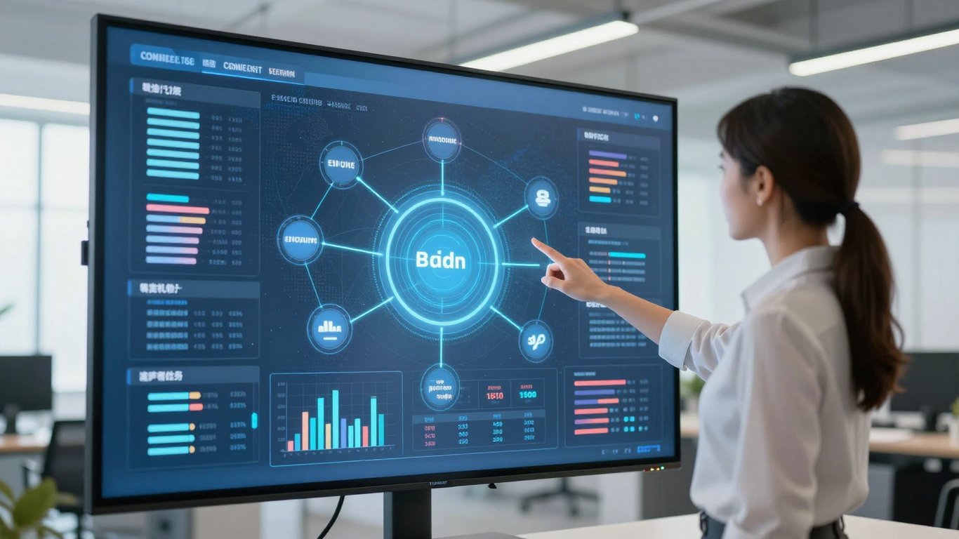 Uzman pazarlama yöneticisi marka otoritesi verilerini analiz ediyor