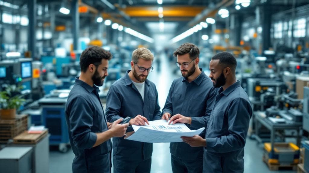 Uluslararası SEO ile küresel pazarda büyüyen bir fabrikanın üretken çalışma ortamı.