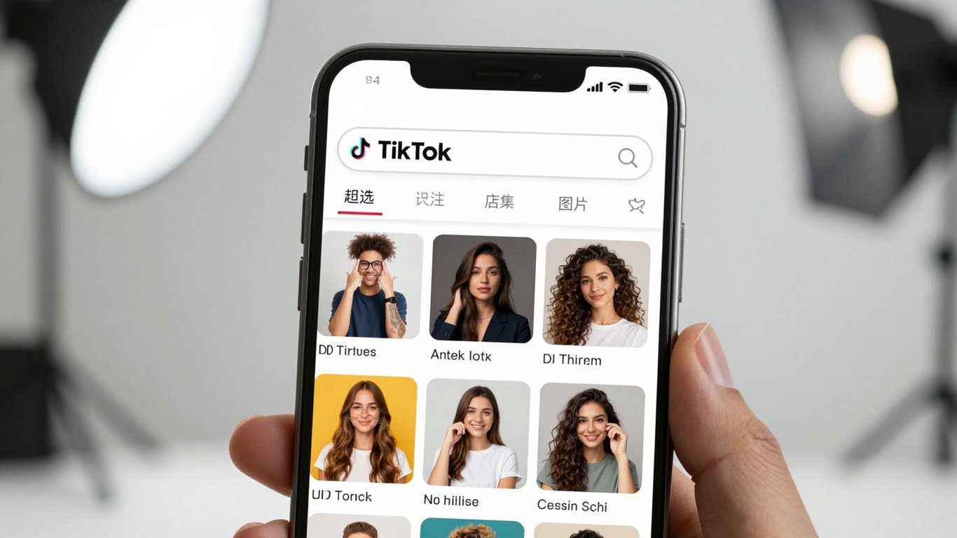 TikTok arama sonuçlarında profesyonel bir işletmenin görünürlüğü