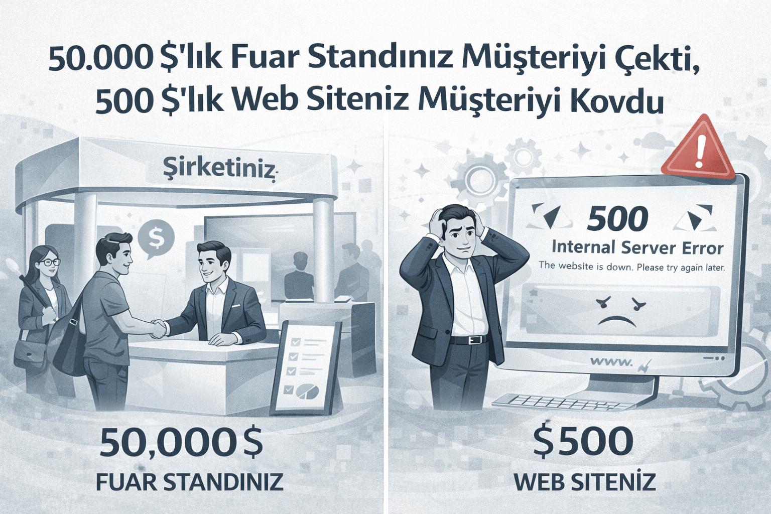 50.000 $'lık Fuar Standınız Müşteriyi Çekti, 500 $'lık Web Siteniz Müşteriyi Kovdu