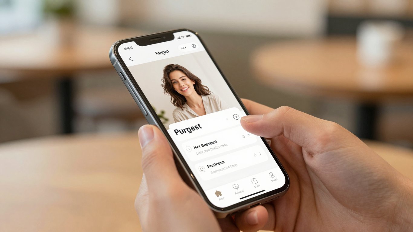 Mobil e-ticaret uygulamasında tek tıkla ödeme yapan kullanıcı