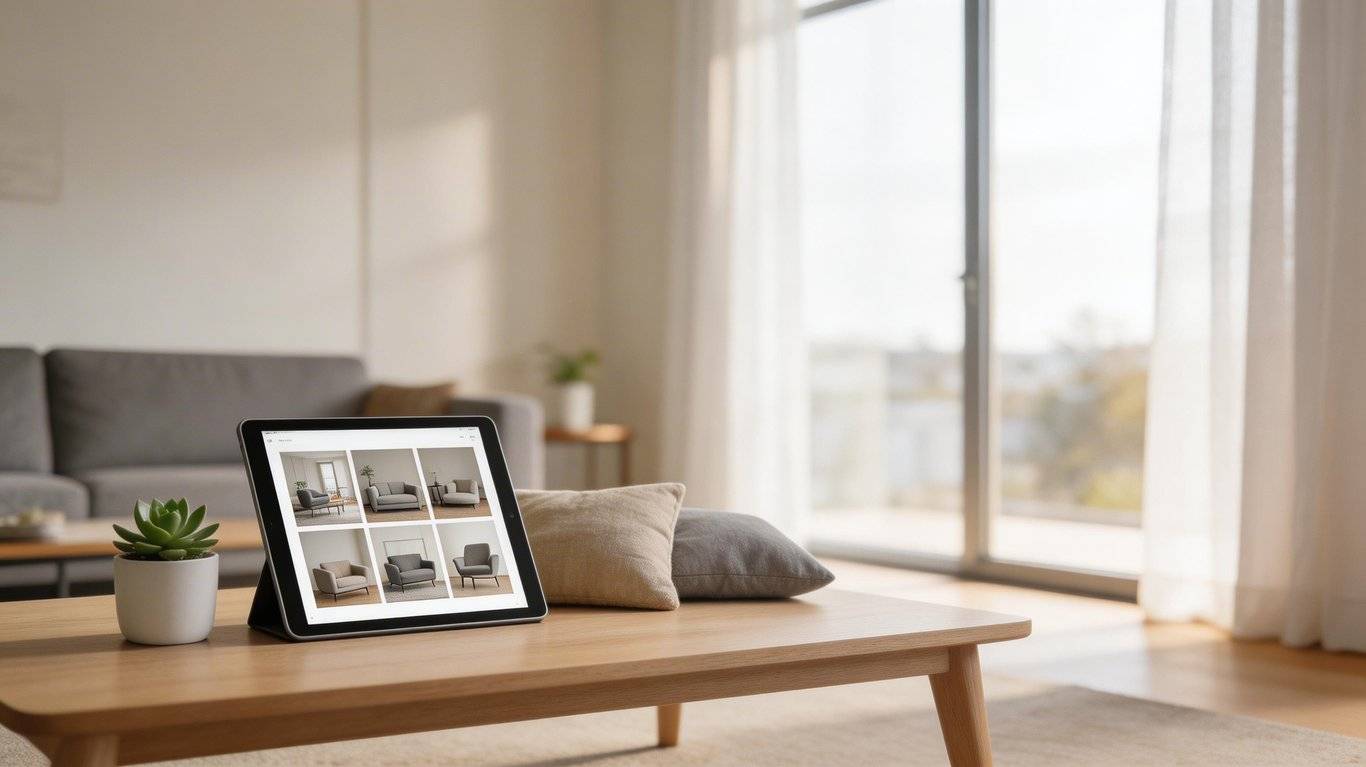 Pinterest katalog reklamlarının mobilya e-ihracatında Avrupa pazarına etkisini gösteren bir görsel.