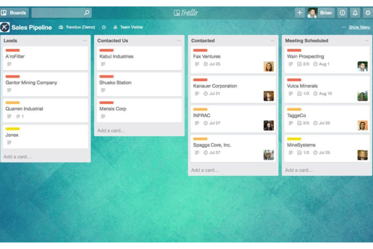 Trello screenshot - 10 beste Alternativen zu ProofHub für Projekte im Jahr 2026