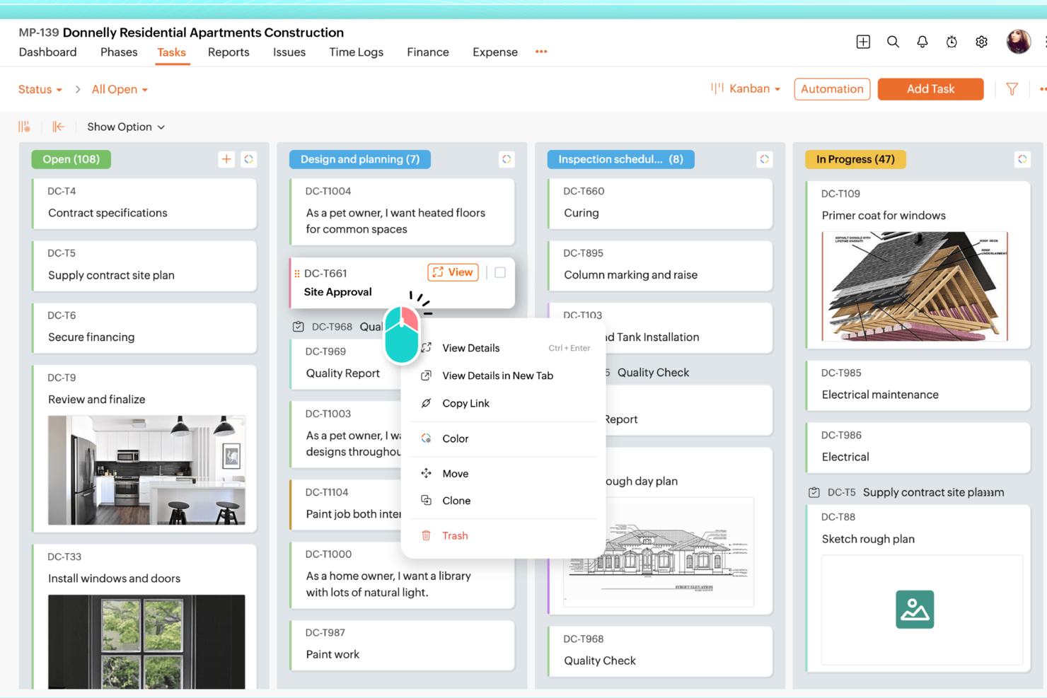 Zoho Projects screenshot - 10 bedste Asana-alternativer gennemgået for 2026 
