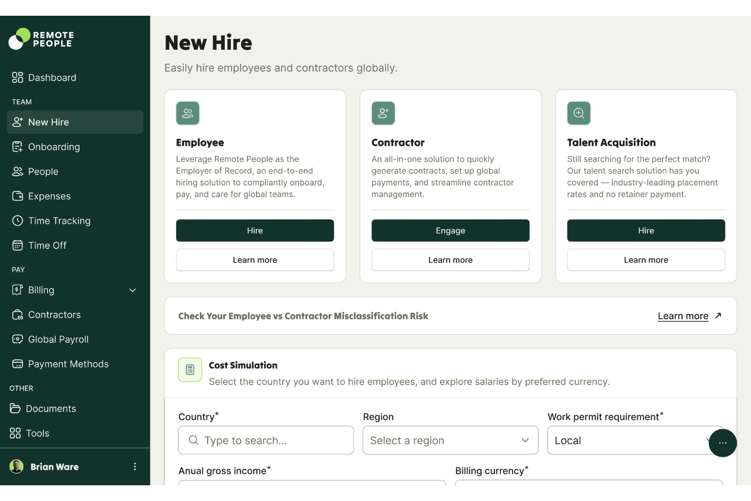 RemotePeople screenshot - Elenco dei 10 migliori servizi di datore di lavoro registrato in Perù nel 2026