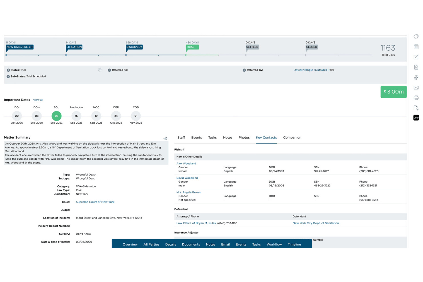 CloudLex screenshot - 10 beste Softwarelösungen für das Fallmanagement bei Personenschäden im Jahr 2026