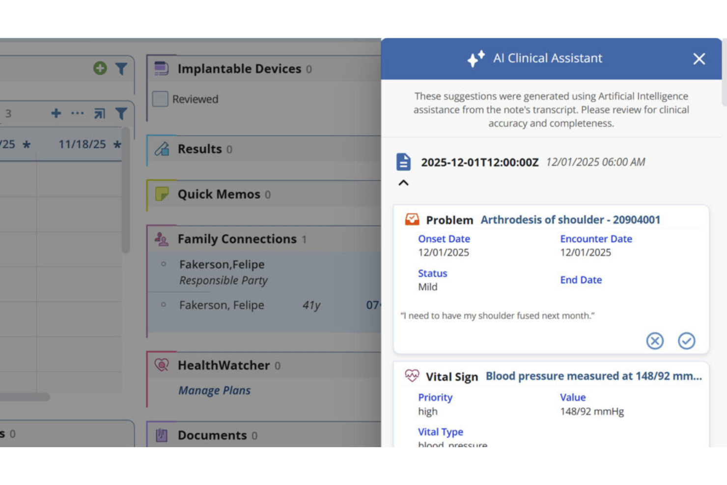 AdvancedMD EMR screenshot - 10 meilleurs systèmes DME pour la médecine familiale en 2026