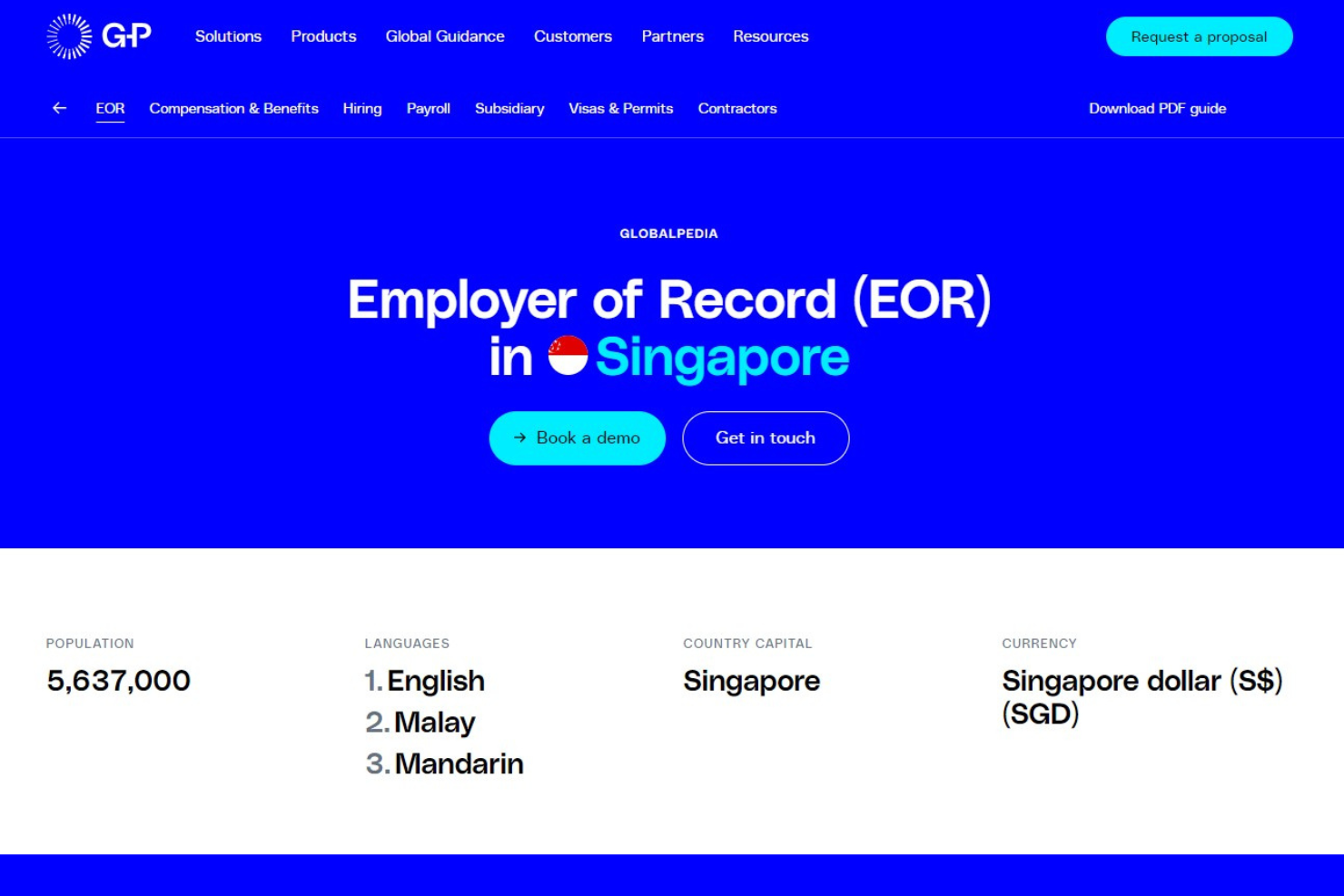 G-P screenshot - 10 beste formele werkgevers in Singapore: beoordeeld in 2026