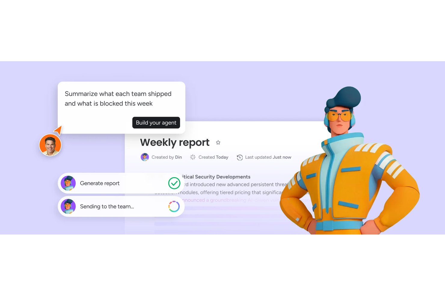 monday AI Workspace screenshot - 10 Meilleurs Logiciels de Collaboration Examinés pour 2026