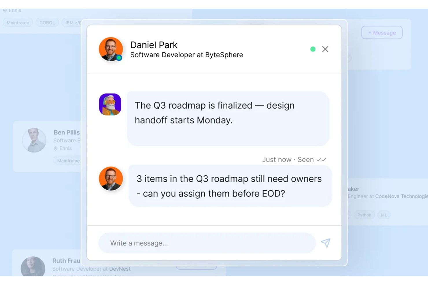 monday AI Workspace screenshot - 10 Meilleurs Logiciels de Collaboration Examinés pour 2026