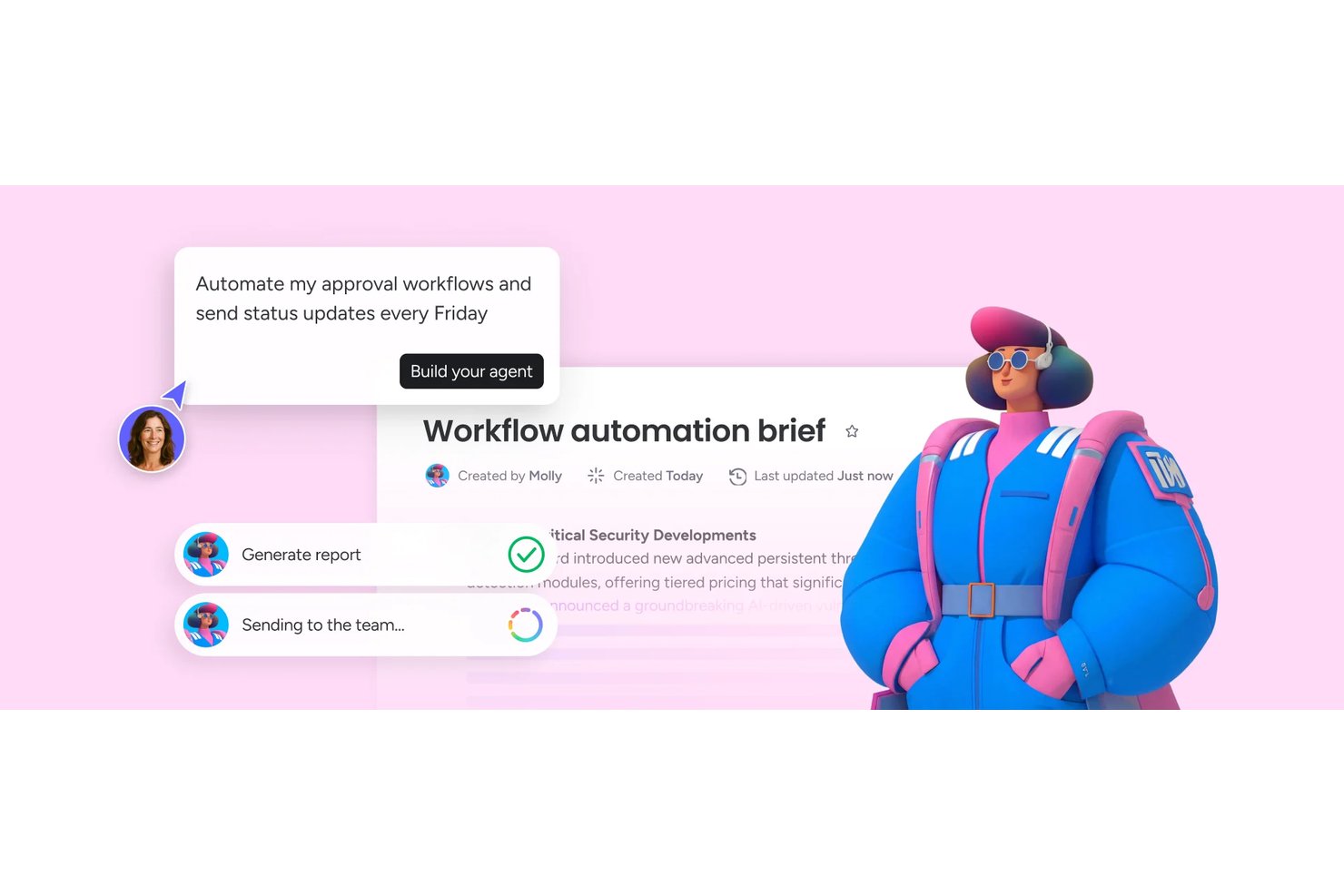 monday AI Workspace screenshot - J’ai testé 10 logiciels d’automatisation de flux de travail en 2026 : Mes meilleurs choix