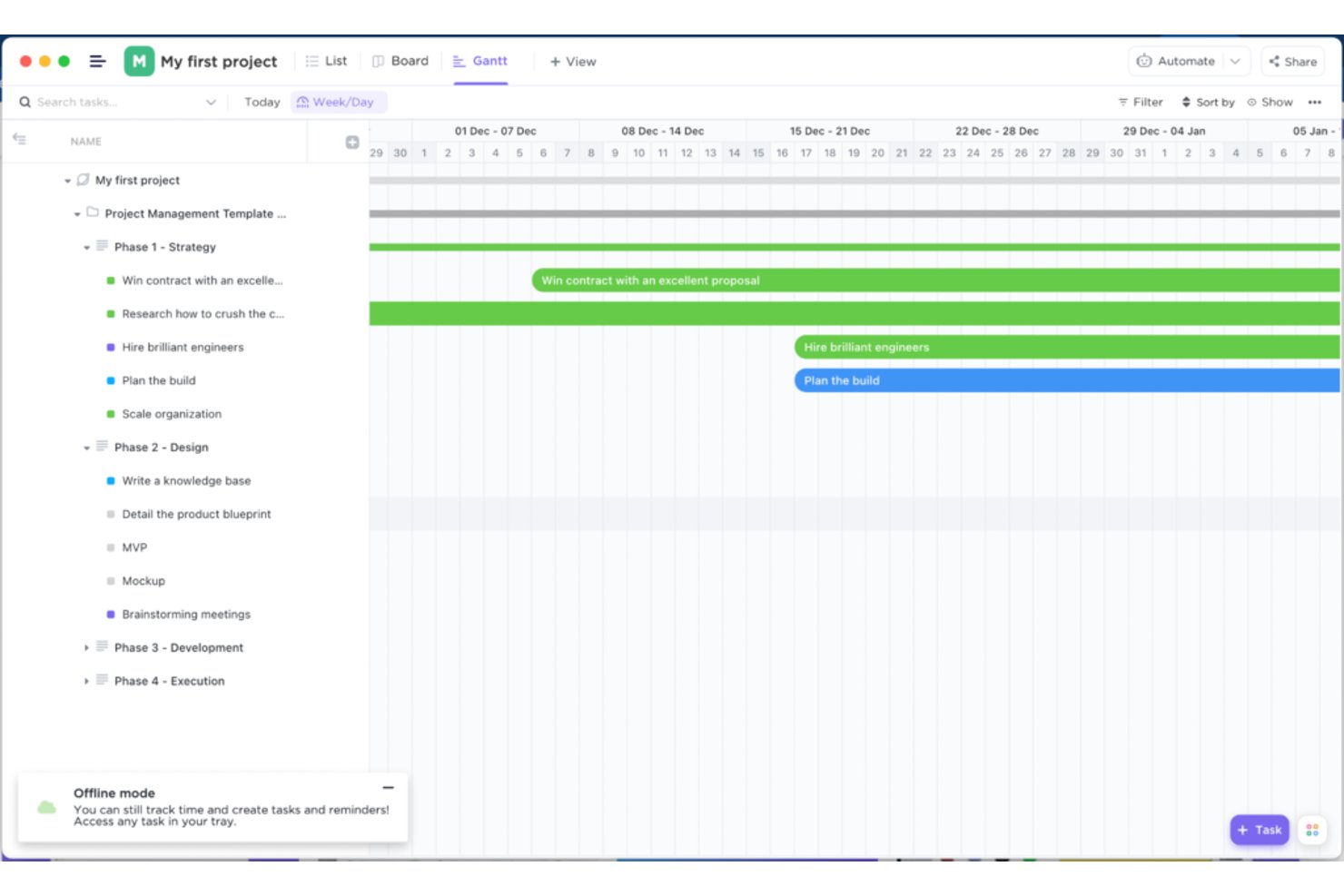 ClickUp screenshot - 10 Best Project Management Software For Mac in 2026