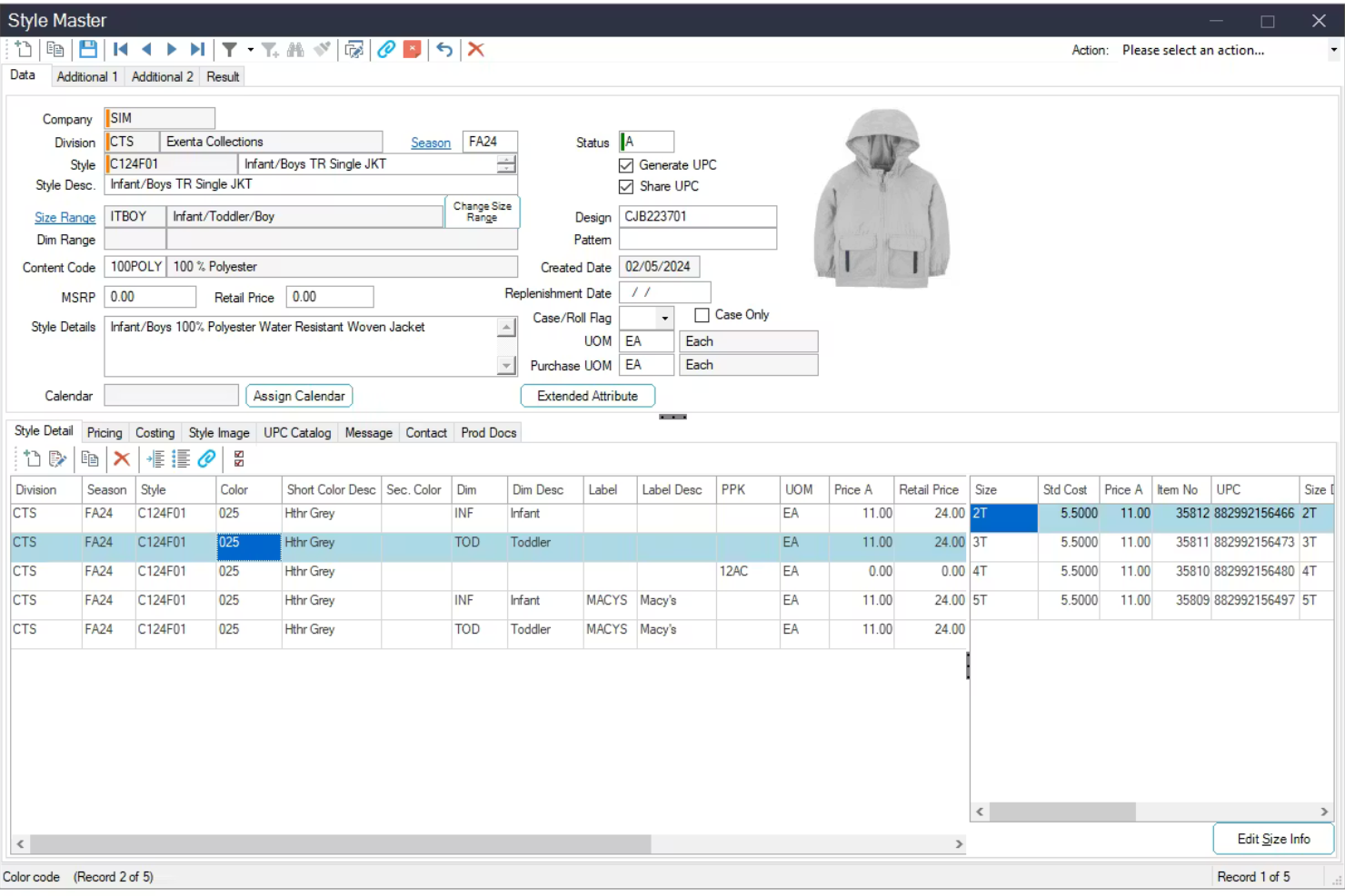Aptean Apparel ERP screenshot - Die 10 besten Bekleidungsmanagement-Softwares im Jahr 2026