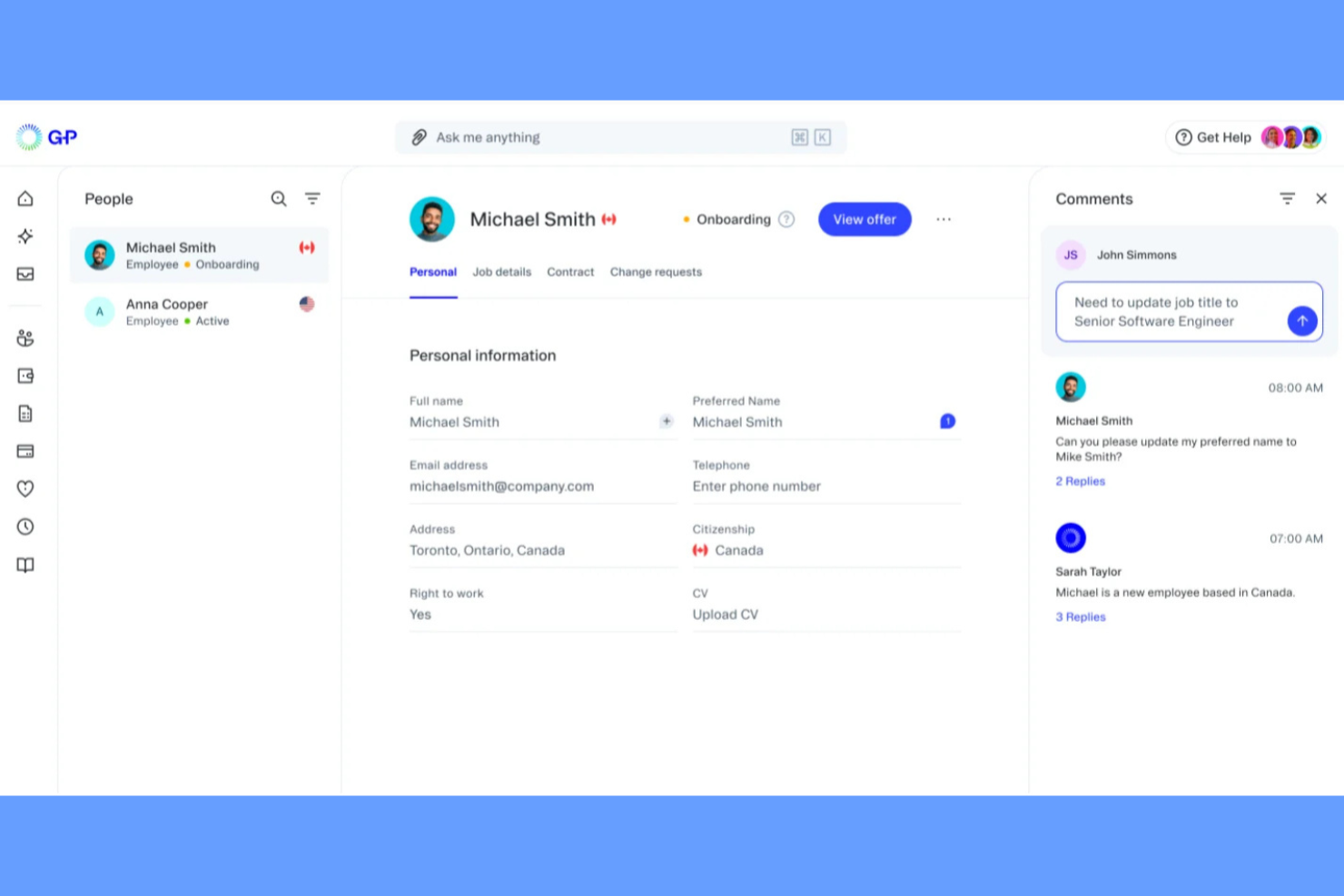 G-P screenshot - 10 Best Employer of Record Services in Romania in 2026