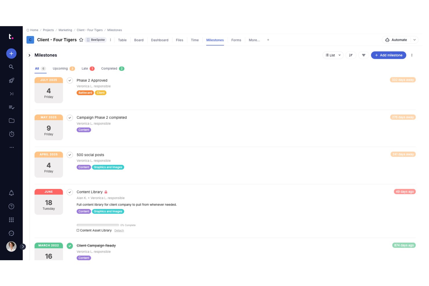 Teamwork.com screenshot - 10 meilleurs outils de gestion de projet avec portails clients pour 2026