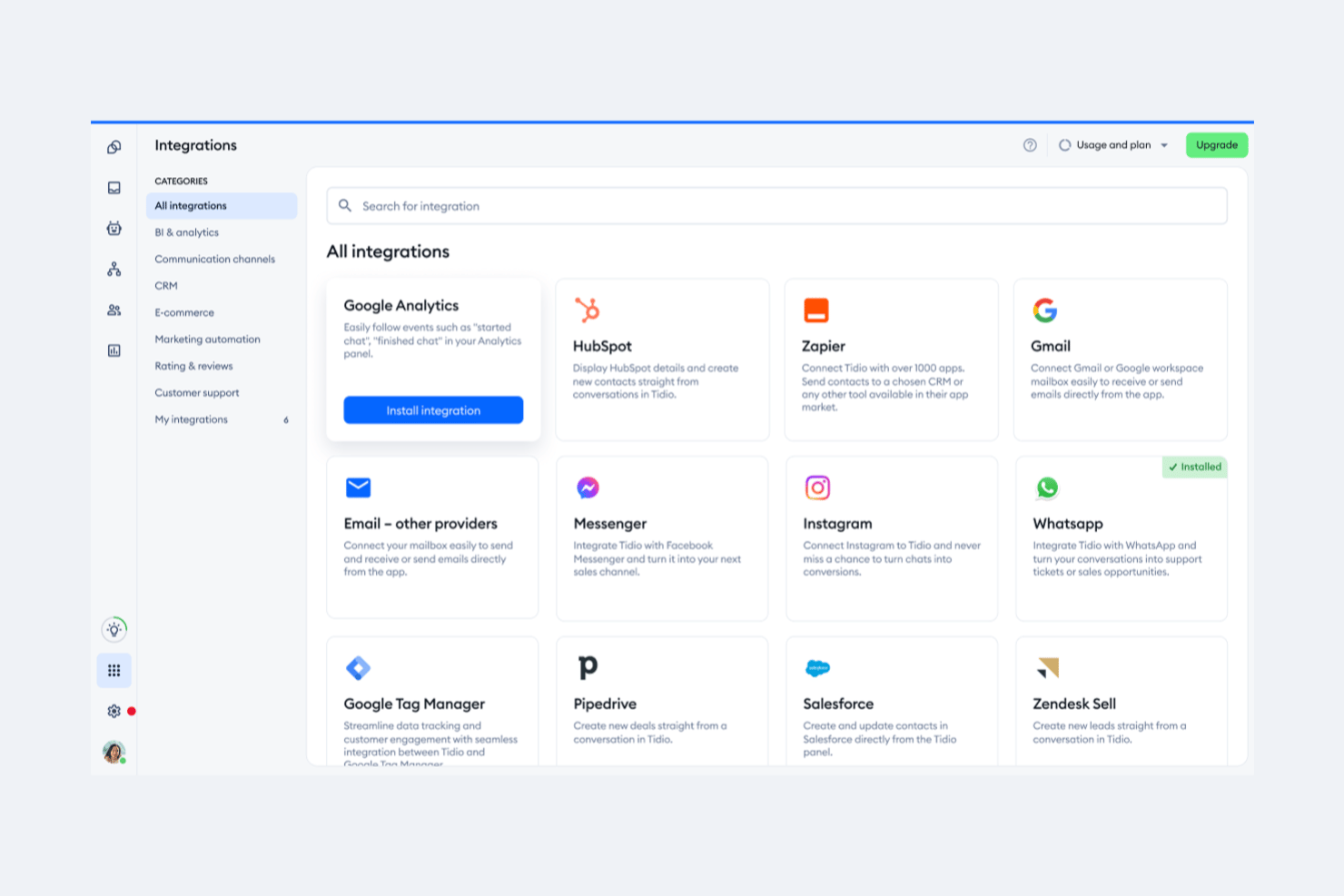 Tidio screenshot - Die 10 besten Omnichannel-Kundenservice-Tools für 2026