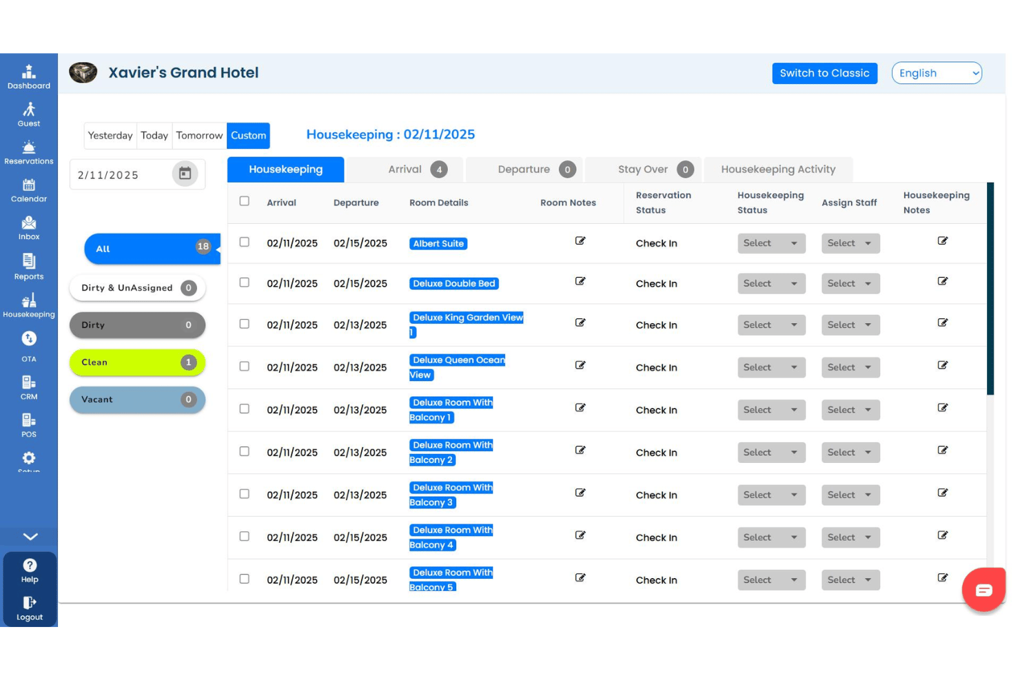 GraceSoft screenshot - 10 Best Hotel Booking Software Free in 2026
