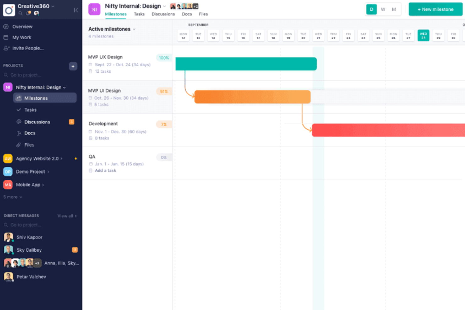 Nifty screenshot - 10 beste Alternativen zu ProofHub für Projekte im Jahr 2026