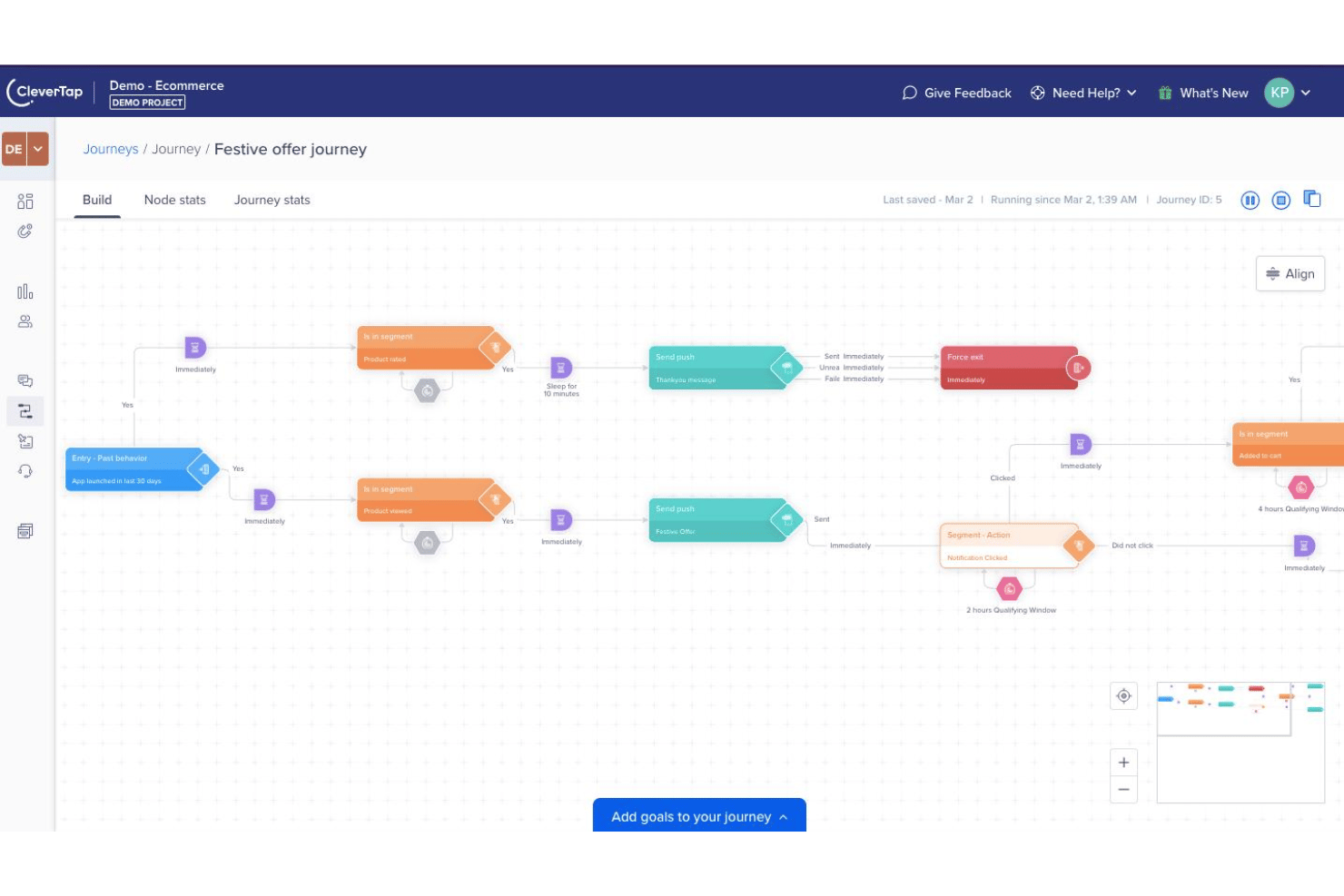 CleverTap screenshot - 10 Migliori Alternative a Adobe Analytics nel 2026