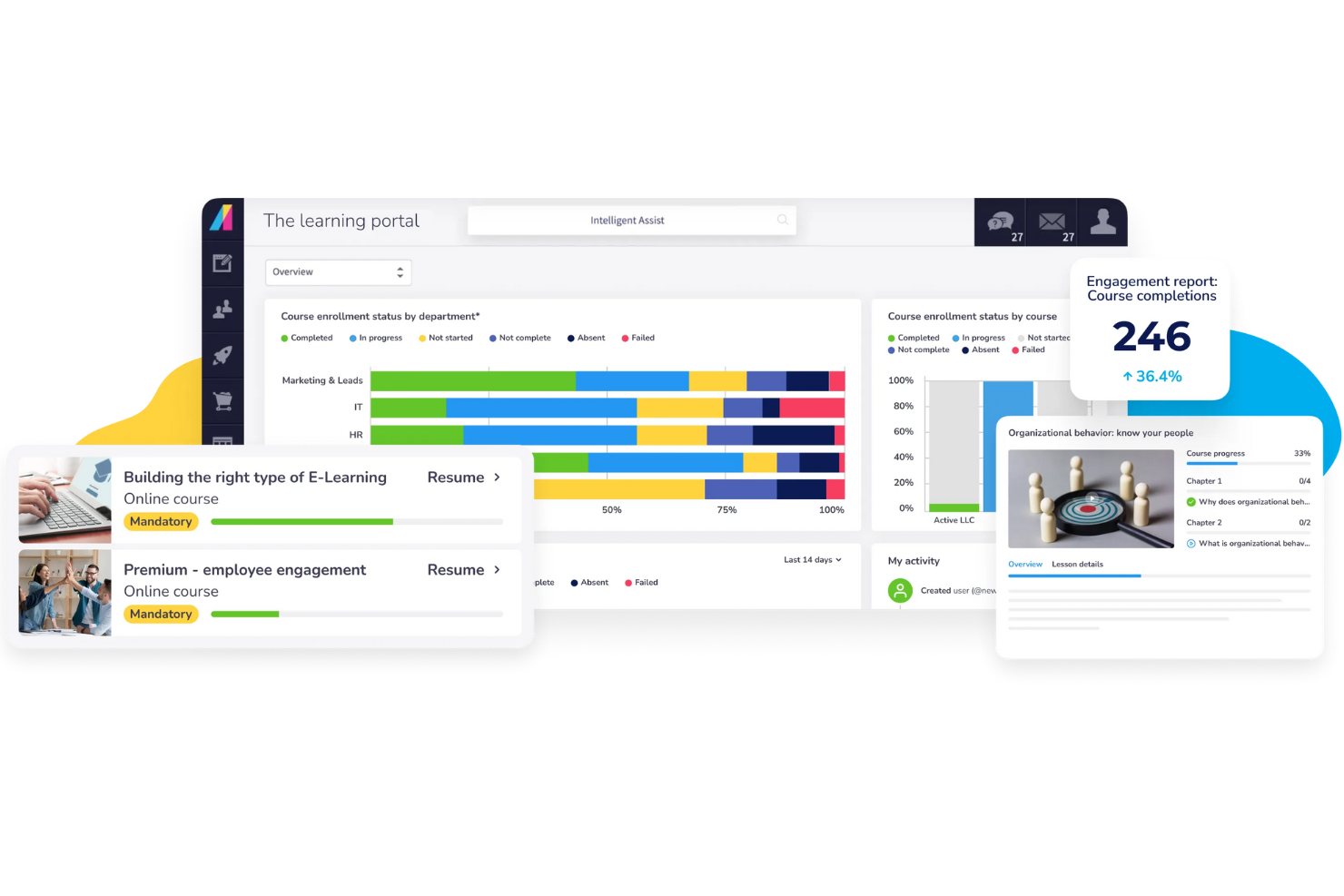 Absorb screenshot - 10 Plataformas LMS de Empresa Extendida en 2026