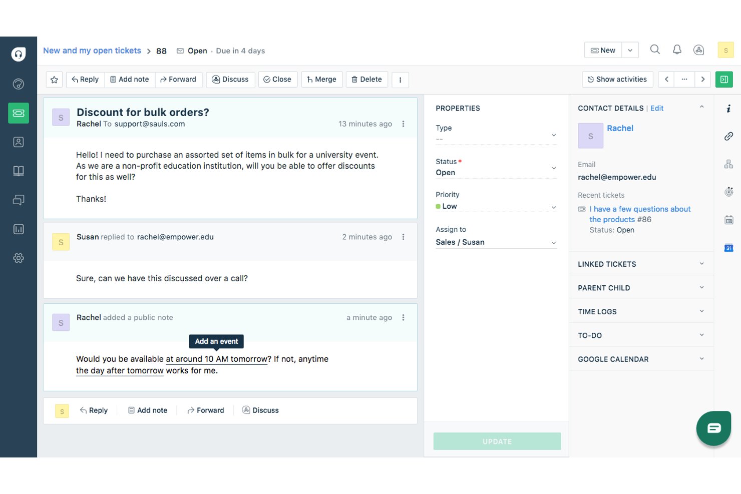 ProProfs Help Desk screenshot - 10 Best Free Customer Service Software of 2026