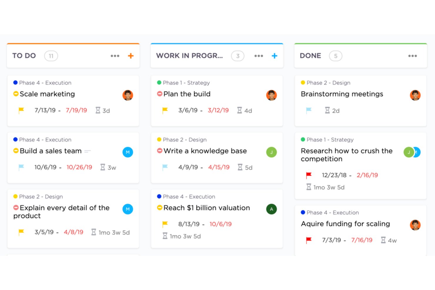 ClickUp screenshot - 10 mejores herramientas Kanban para la eficiencia del flujo de trabajo 2026