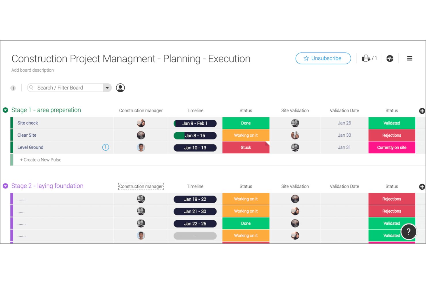 monday AI Workspace screenshot - Die 10 besten Tools für Projektzeitpläne, um 2026 auf Kurs zu bleiben
