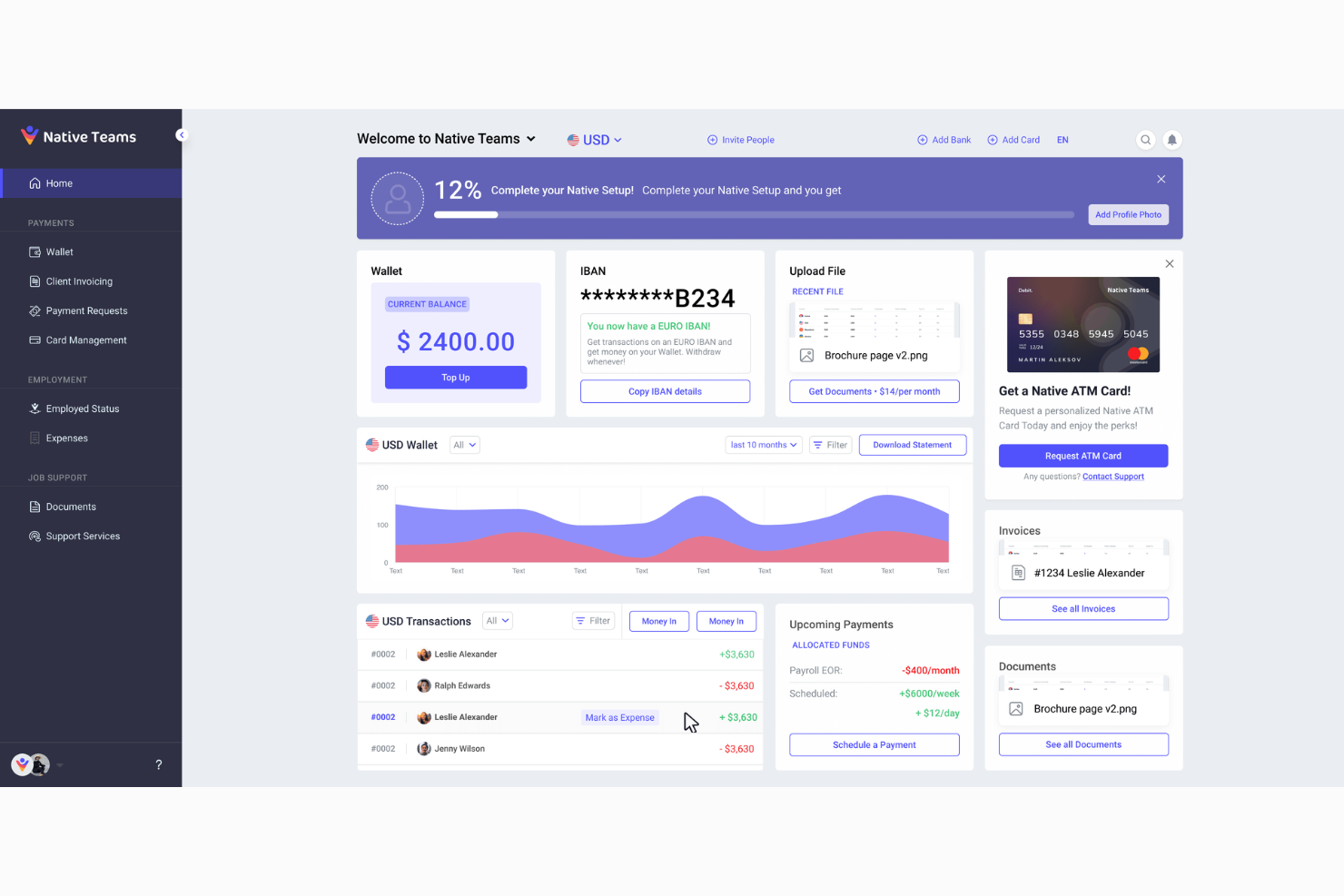 Native Teams screenshot - 10 meilleurs services d’Employeur de Référence pour l’Égypte en 2026