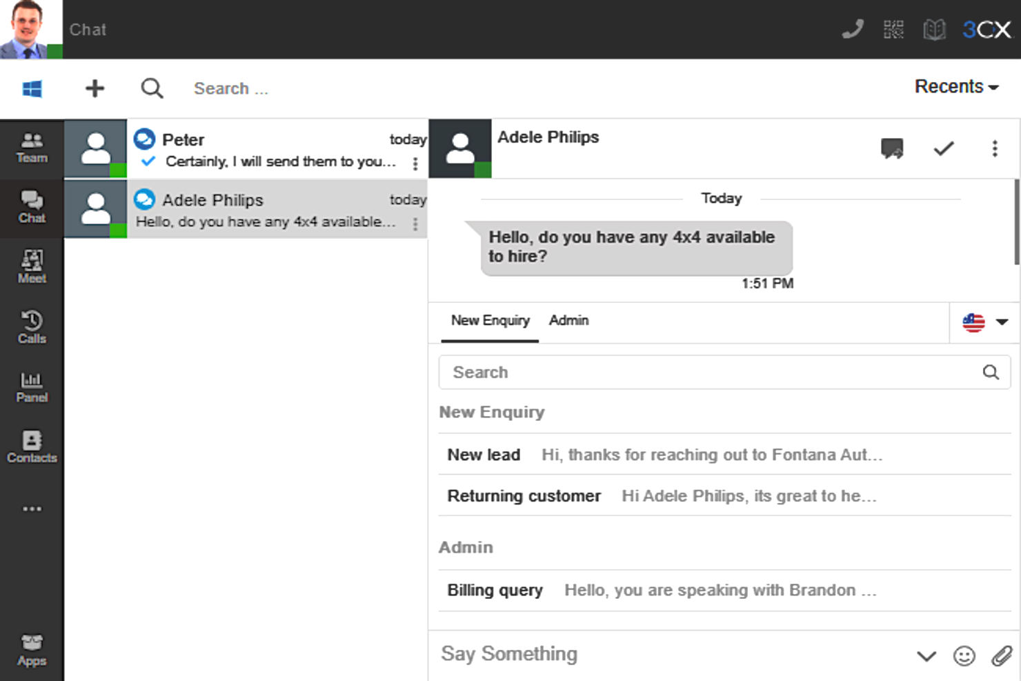 3CX screenshot - 10 Best Customer Service Chat Software For Small Businesses In 2026