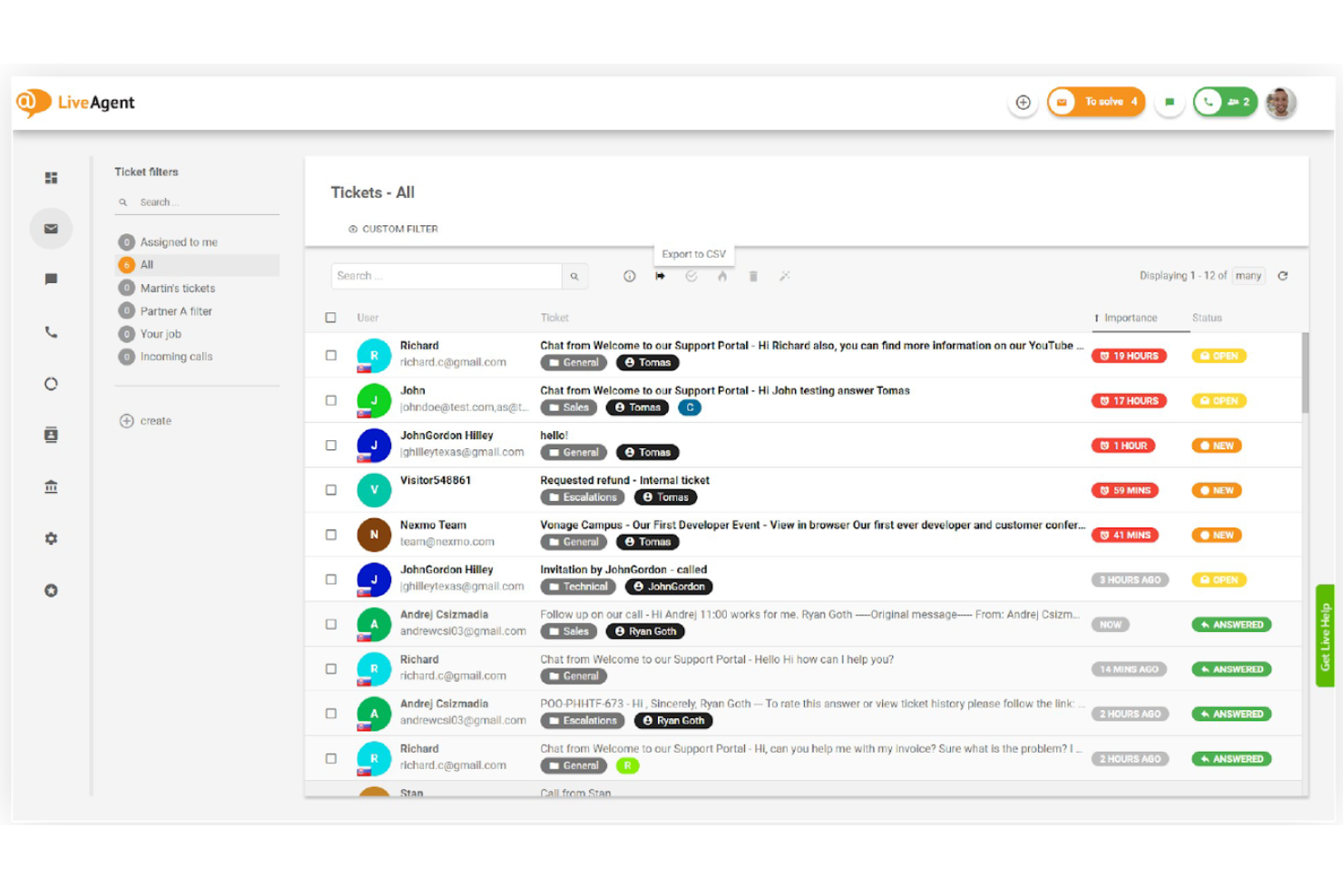 LiveAgent screenshot - Die 10 besten Omnichannel-Kundenservice-Tools für 2026
