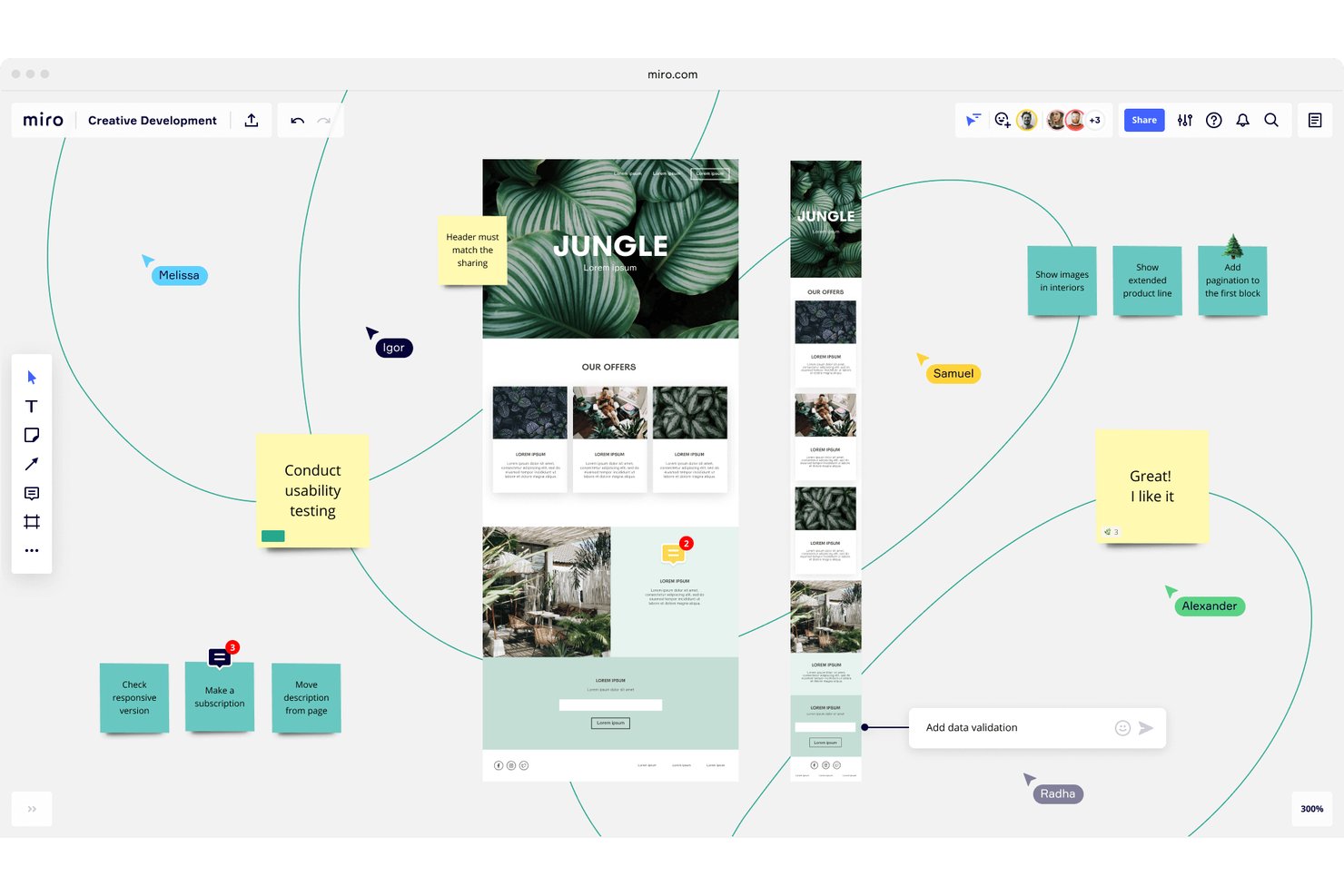 Miro screenshot - 10 beste software voor marketingresourcebeheer voor 2026