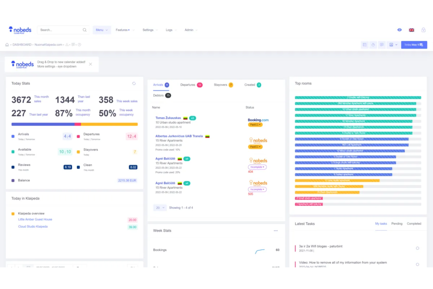 Nobeds screenshot - 10 Best Hotel Booking Software Free in 2026