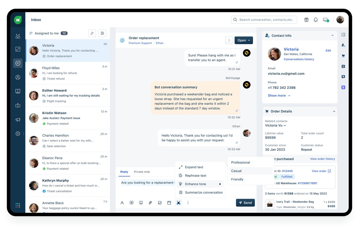 Freshdesk screenshot - 10 Best AI Customer Service Software in 2026