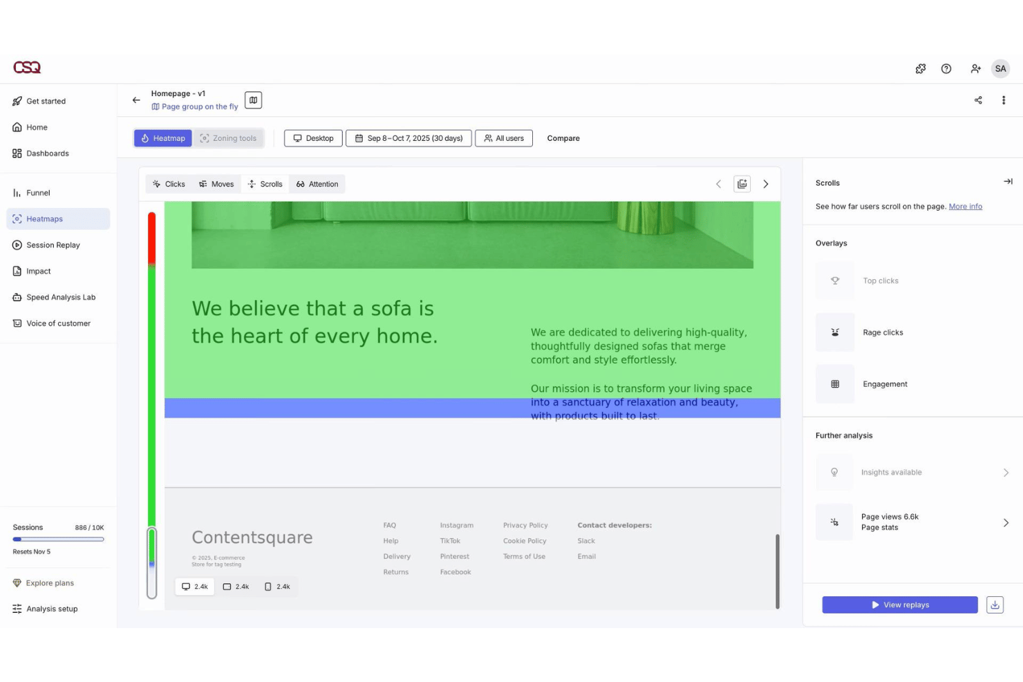 Contentsquare screenshot - 10 Best Mixpanel Alternatives in 2026