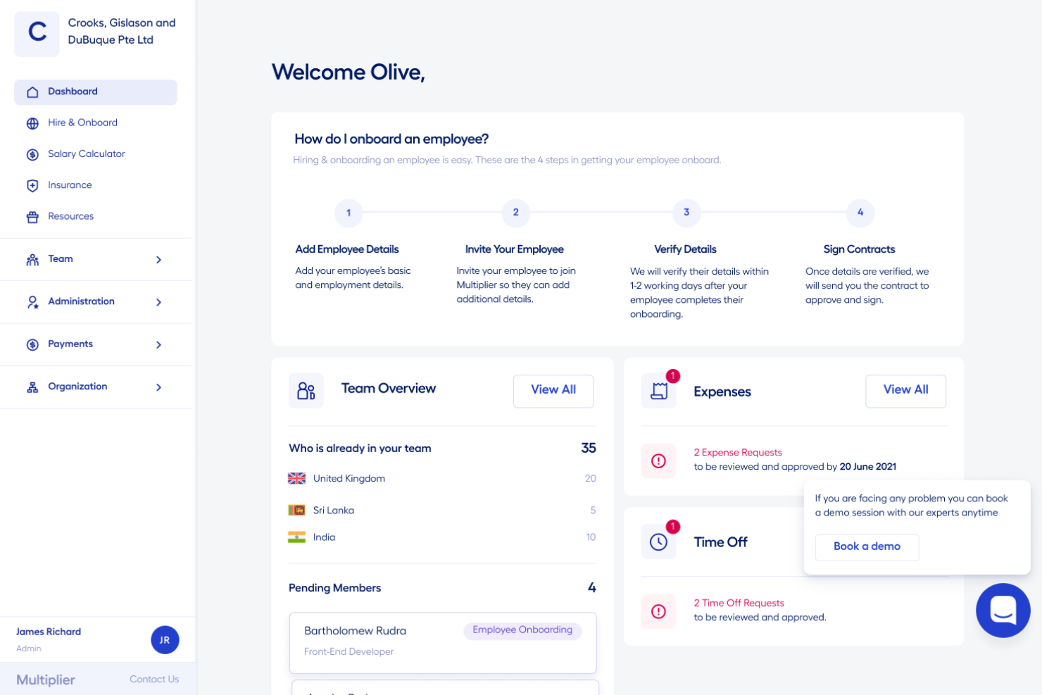 Multiplier screenshot - 10 beste formele werkgevers in Singapore: beoordeeld in 2026