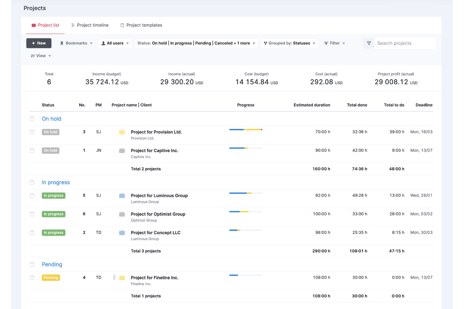 Scoro screenshot - 10 Best Salesforce-Integrated Project Management Software