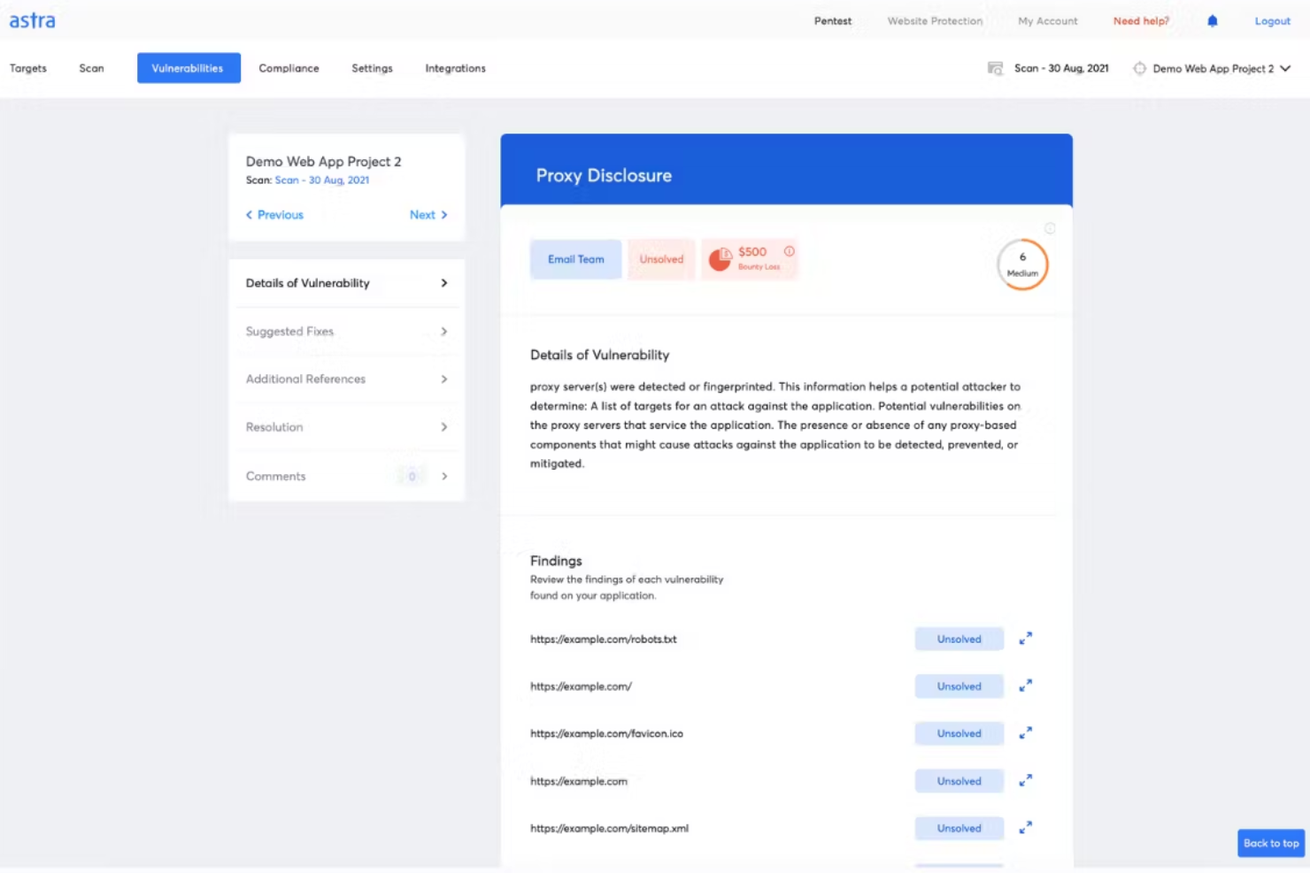 Astra Pentest screenshot - 10 Best Web Application Penetration Testing Tools in 2026