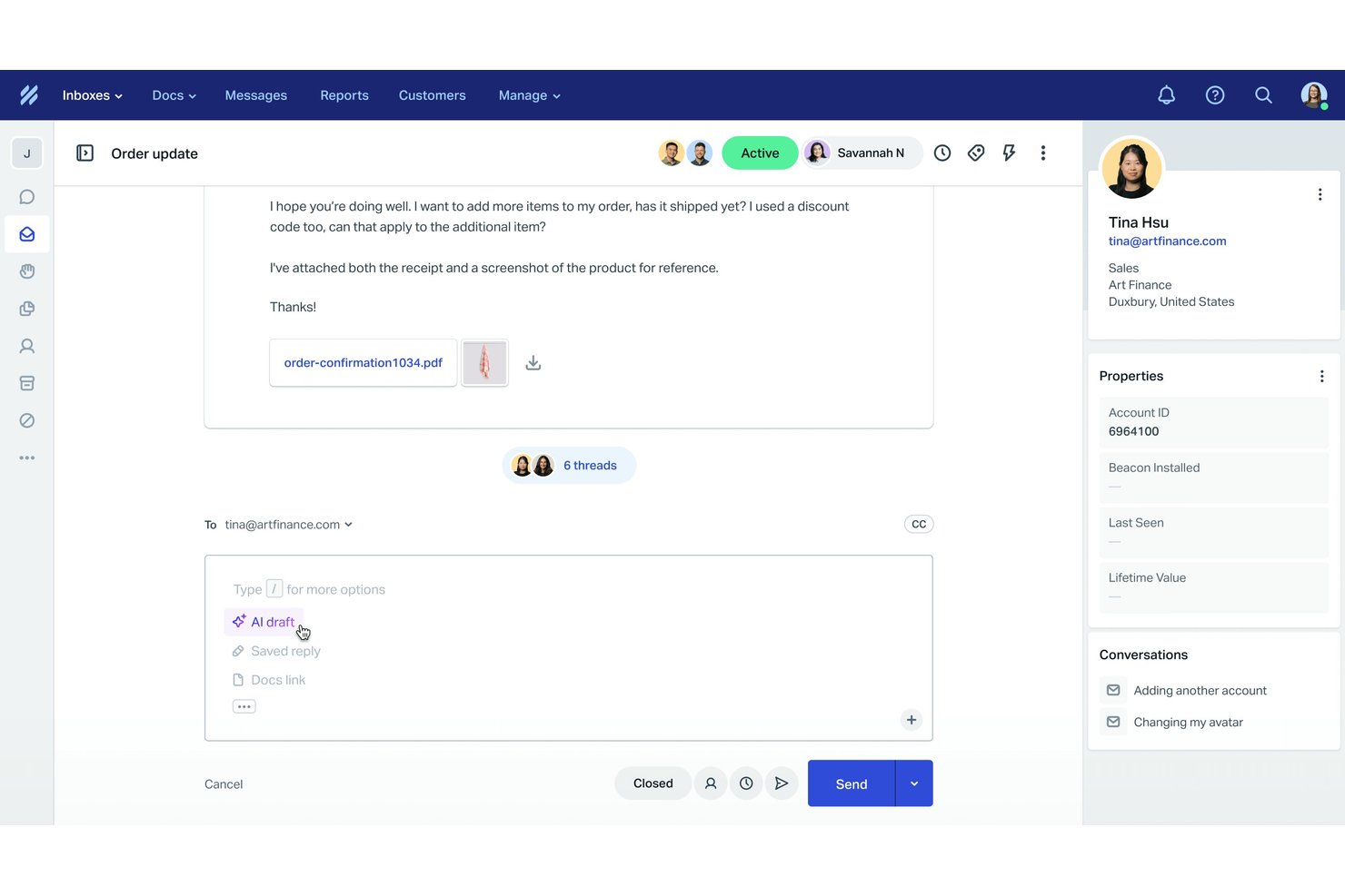 Help Scout screenshot - Die 10 besten Omnichannel-Kundenservice-Tools für 2026