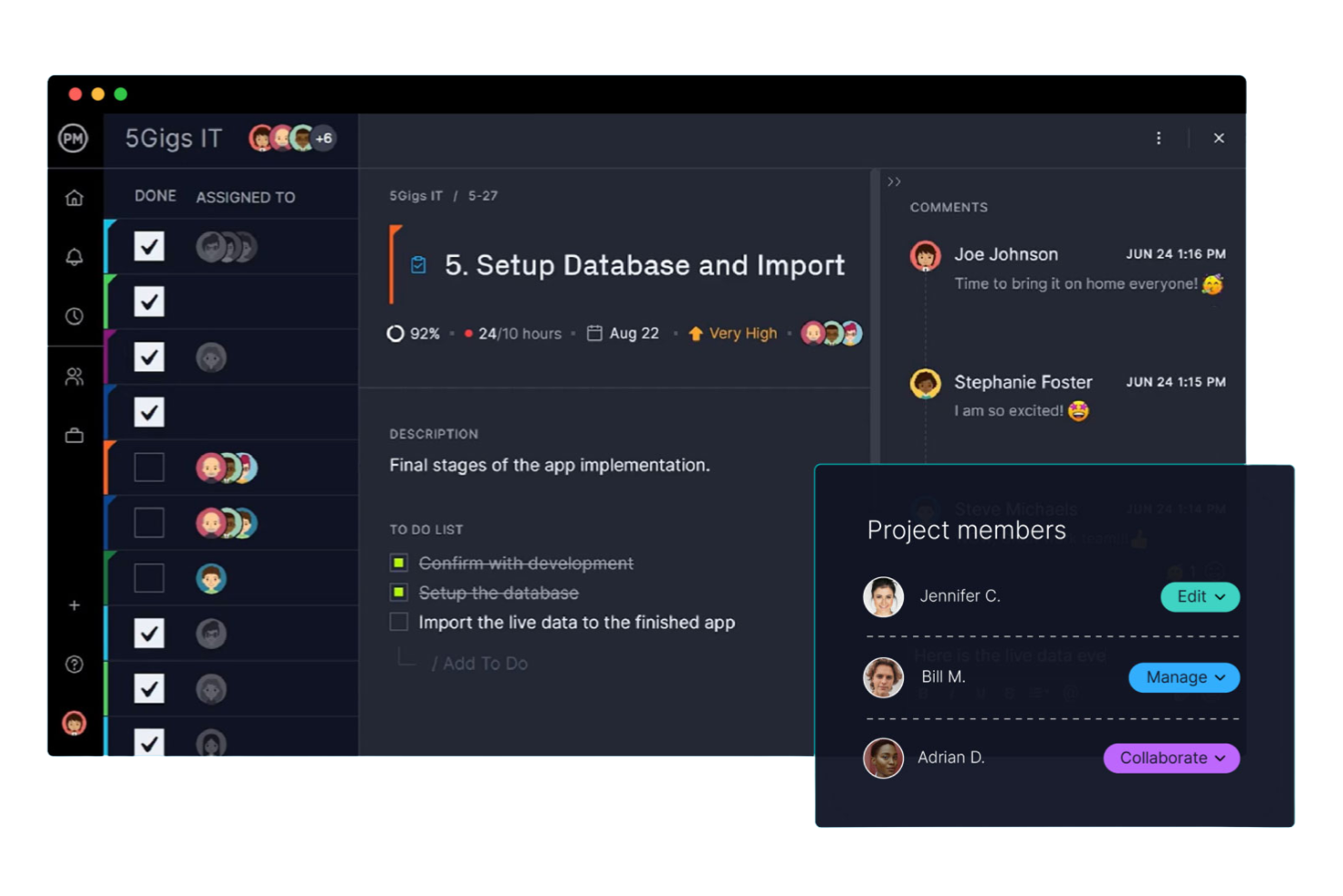 ProjectManager screenshot - 10 beste softwareoplossingen voor kritieke paden, geselecteerd voor 2026