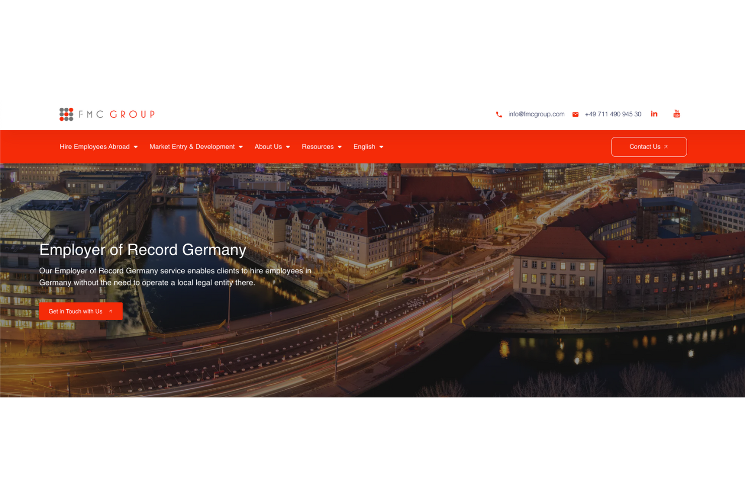 FMC Group screenshot - 10 parasta virallista työnantajapalvelua Saksassa: arviot vuodelle 2026