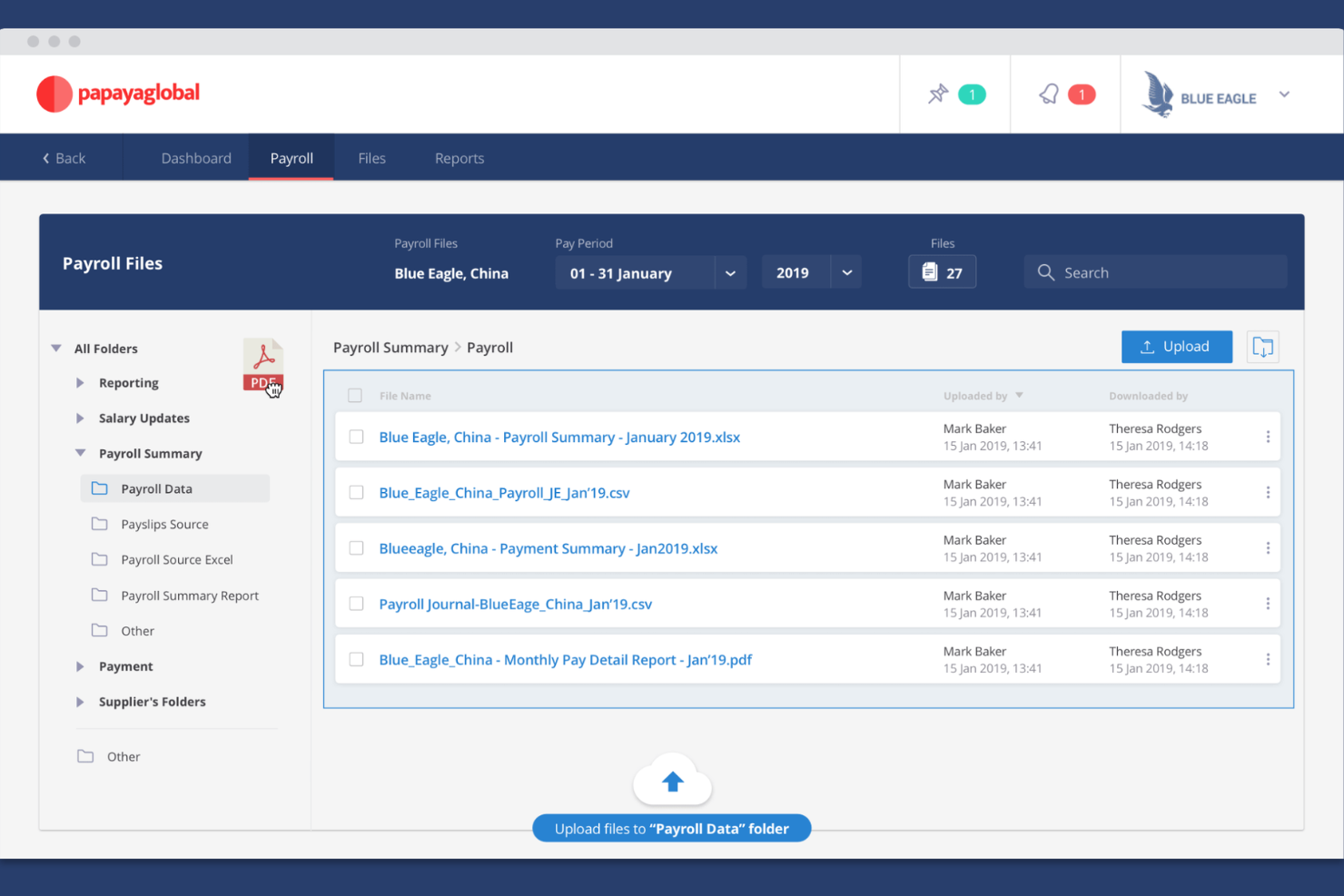 Papaya Global screenshot - 10 besten Dienste zur Übernahme der Arbeitgeberrolle in Israel im Jahr 2026
