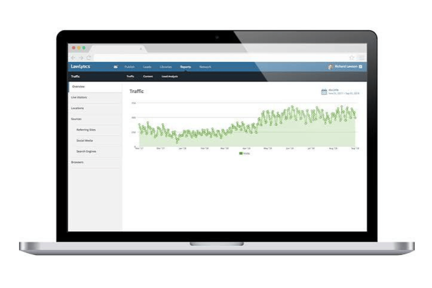 LawLytics kombiniert juristische Websites, SEO, Interessentenerfassung und Analysen.