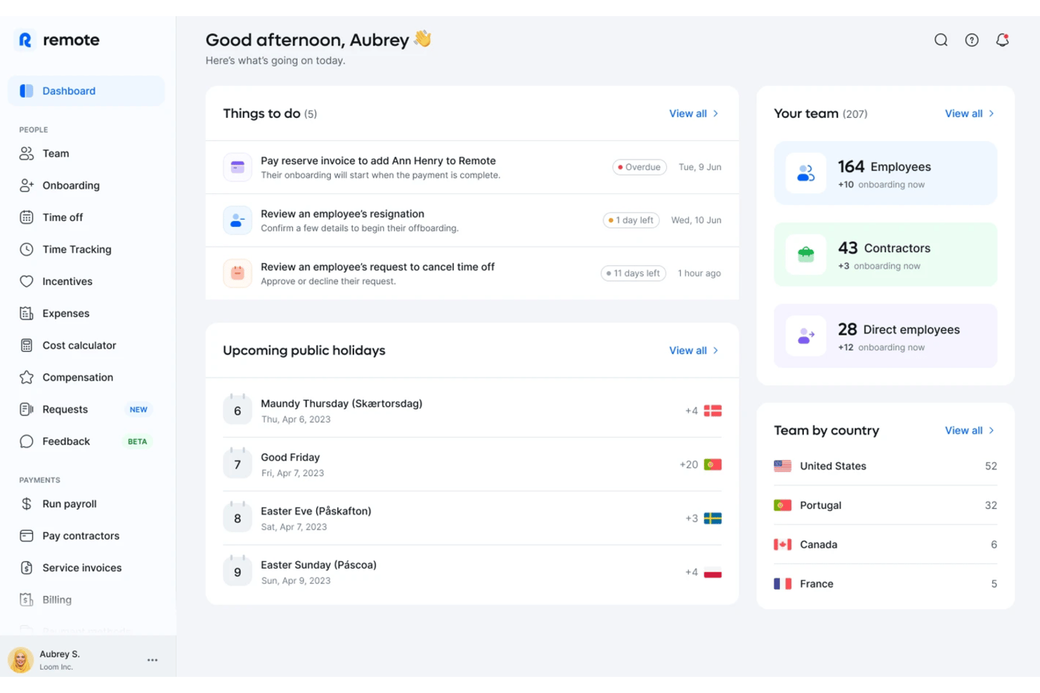 Remote screenshot - Le 10 migliori alternative a Oyster HR del 2026: analisi