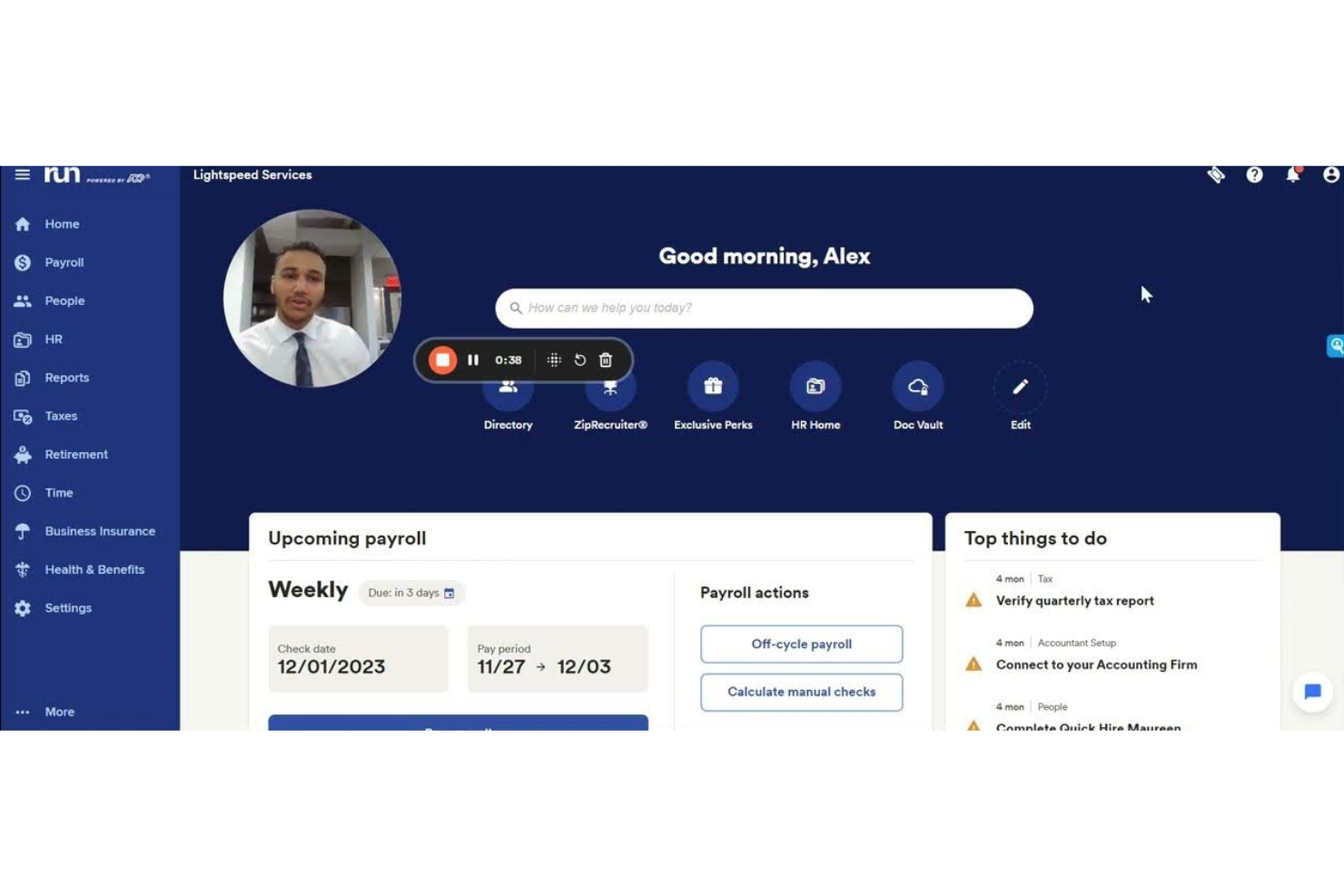 RUN Powered by ADP® screenshot - 10 Best Payroll Services Reviewed in 2026