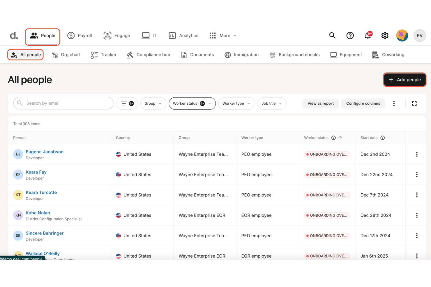 Deel Hire screenshot - 10 bedste alternativer til RemoFirst i 2026: Gennemgået