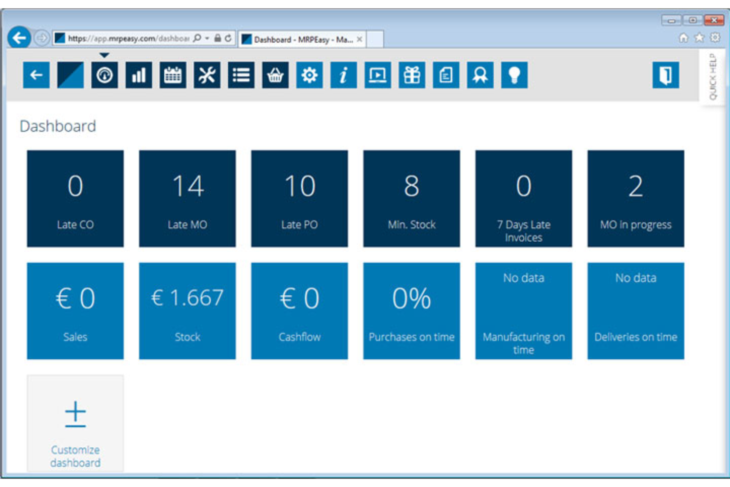 MRPeasy screenshot - 10 parasta varaston resurssienhallintaohjelmistoa vuodelle 2026